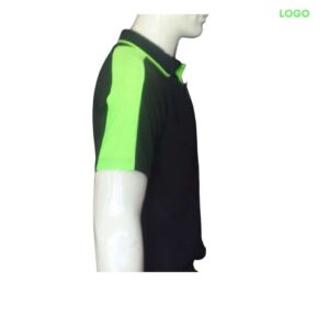 BLACK AND GREEN SHOULDER PANEL SIDE