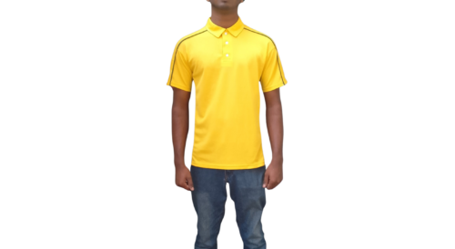 GOLF SHIRT YELLOW AND GREEN CASUAL