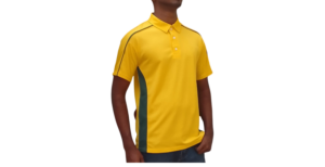 GOLF SHIRT YELLOW AND GREEN FRONT