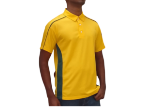 GOLF SHIRT YELLOW AND GREEN FRONT