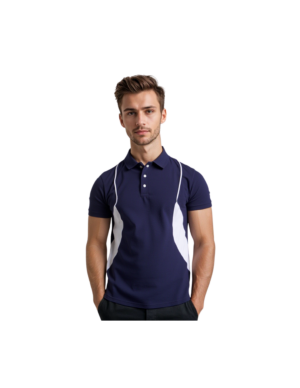 NAVY AND WHITE PERFORMANCE GOLFER