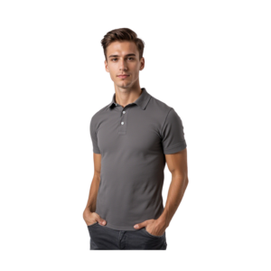 PLAIN GREY KNITTED GOLFER