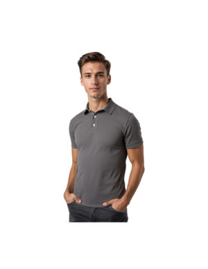 PLAIN GREY KNITTED GOLFER