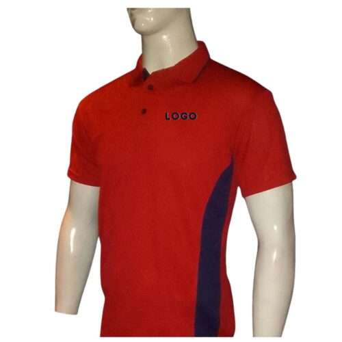 RED AND NAVY PLAIN SIDE PANEL FRONT
