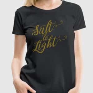 ABOUT salt light script women's premium t shirt