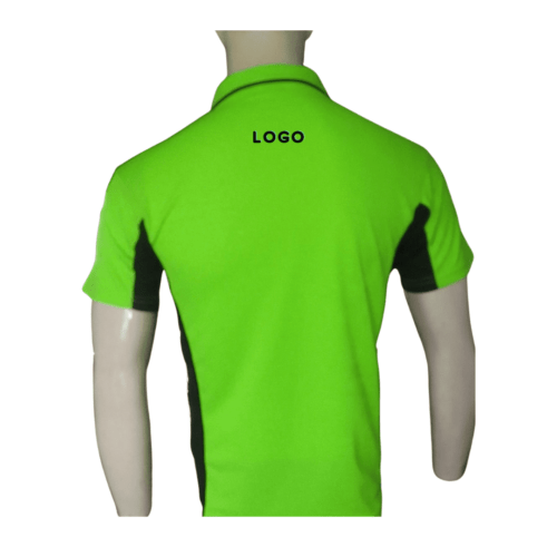 LIMO GREEN AND BLACK CONTRAST GOLFER 1 BACK