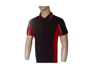 Custom-made golf shirts BACK-AND-RED-CONTRAST-PANEL