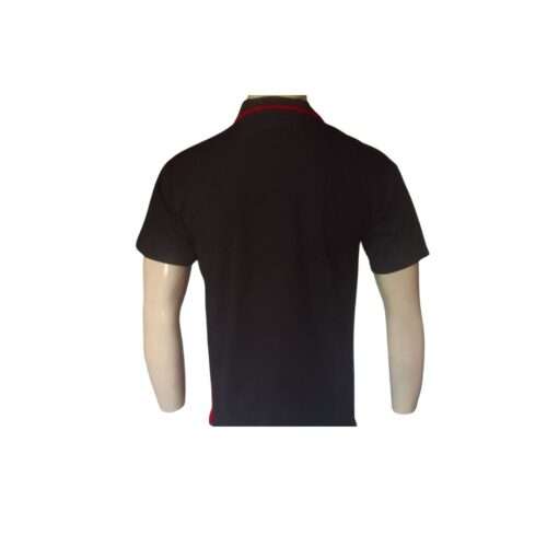 BLACK AND RED SIDE PANEL SHIRT BACK