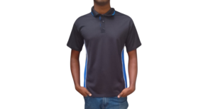 CALEB 1 BLACK AND ROYAL WHITE PIPING GOLFER CASUAL