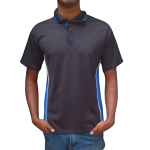 CALEB 1 BLACK AND ROYAL WHITE PIPING GOLFER CASUAL