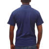 GOLF SHIRT NAVY AND WHITE SIDE BACK