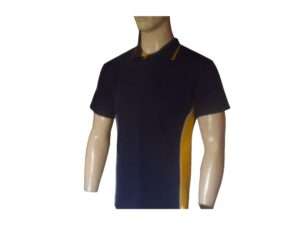 NAVY AND YELLOW SIDE PANEL FRONT WITH WHITE PIPING