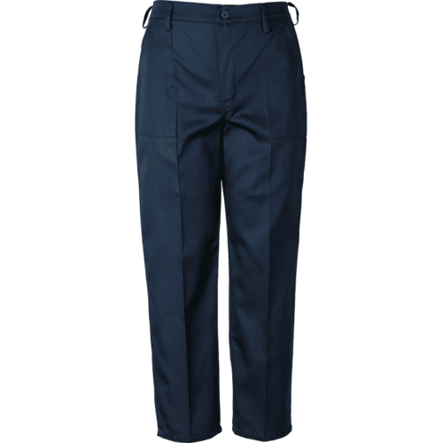 NAVY POLY COTTON TROUSER