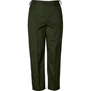 OLIVE POLY COTTON TROUSER