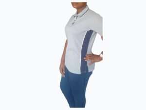 LADIES GREY AND NAVY SIDE PANEL SIDE