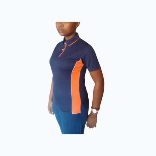 LADIES NAVY AND ORANGE SIDE PANEL SIDE