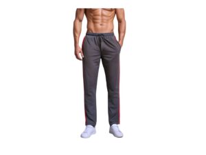 CUSTOM MADE MICRO ACTIVE PANTS TRACK PANTS WITH RED PIPING