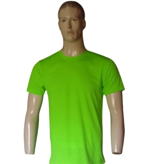 EMERALD GREEN T SHIRT ON MANIQUIN FRONT