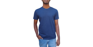 POLYESTER BIRD EYE NAVY T SHIRT