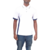 YOUTH WHITE AND NAVY GOLF SHIRT CASUAL