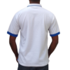 YOUTH WHITE AND ROYAL GOLF SHIRT BACK