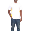 YOUTH WHITE AND YELLOW GOLF SHIRT CASUAL