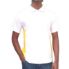 YOUTH WHITE AND YELLOW GOLF SHIRT FRONT