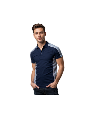 NAVY AND GREY SHOU AND SIDE PANEL